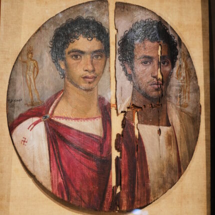 Fayum portrait Tondo of the Two Brothers restored – The History Blog
